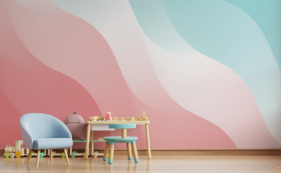 Discover Nursery Interior Ideas Featuring Ombre Wallpaper