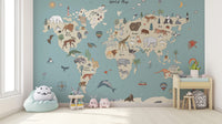 Kids Map Wallpaper