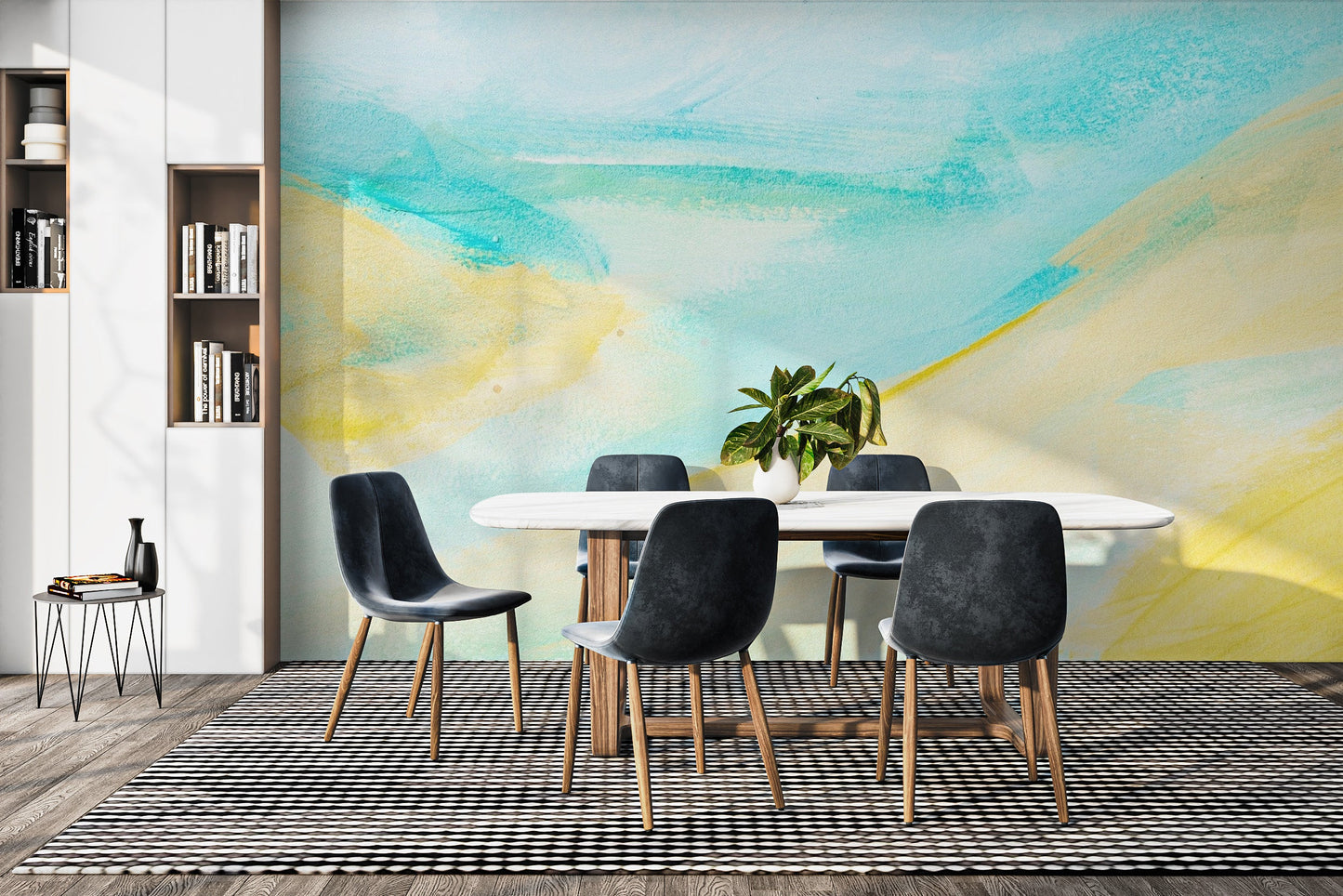 Watercolor Brushstrokes Wallpaper Mural - Giffywalls