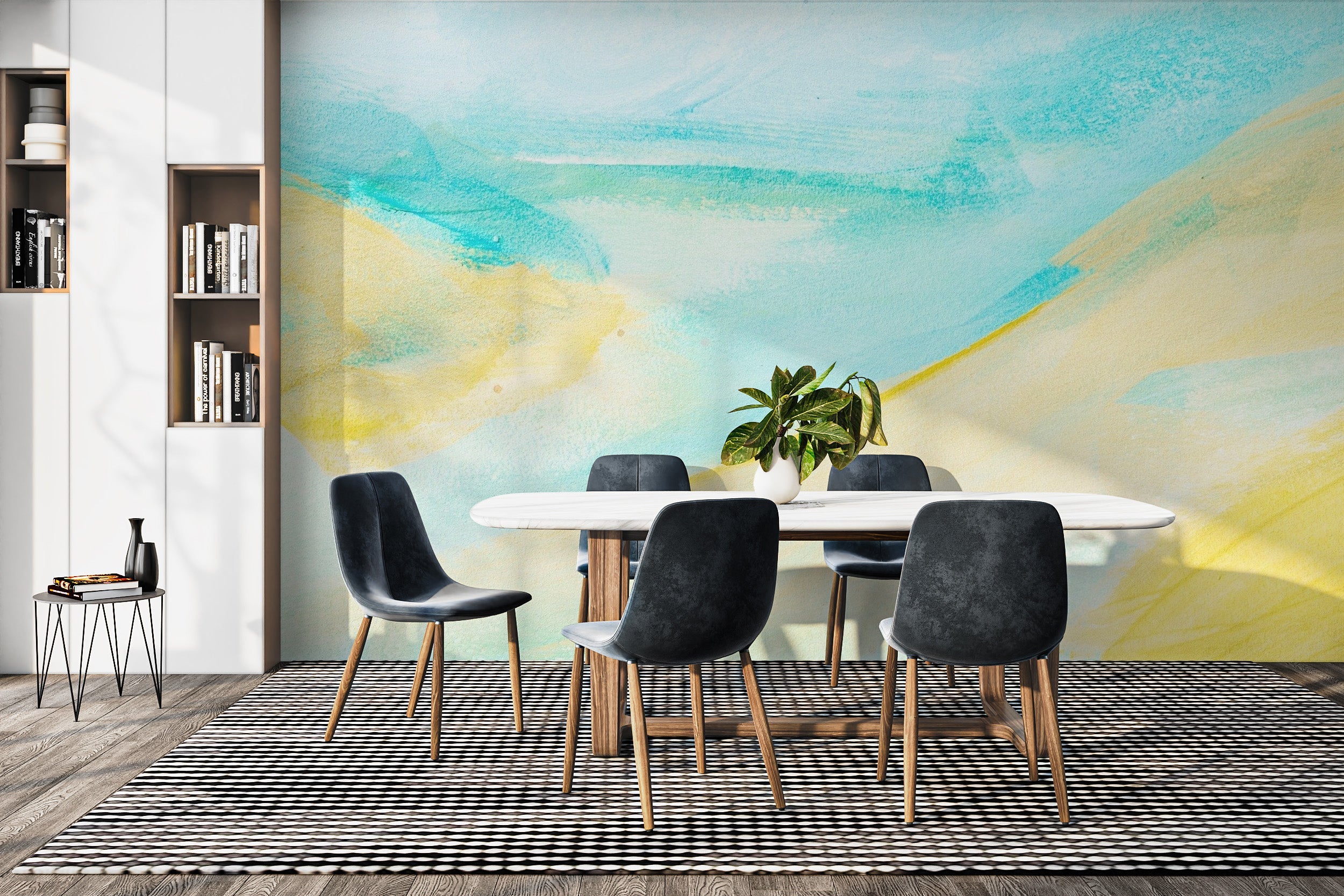 Watercolor Brushstrokes Wallpaper Mural - Giffywalls