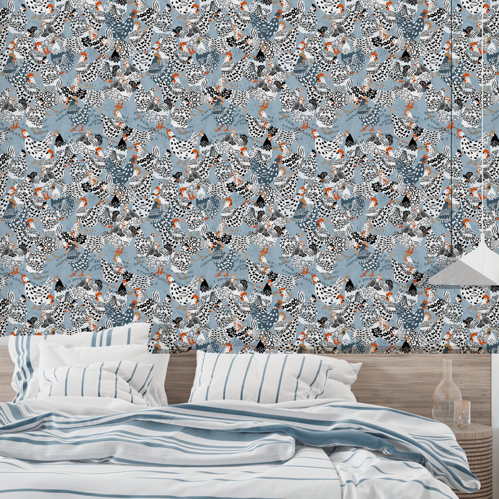 Stylish cluck couture wallpaper design idea