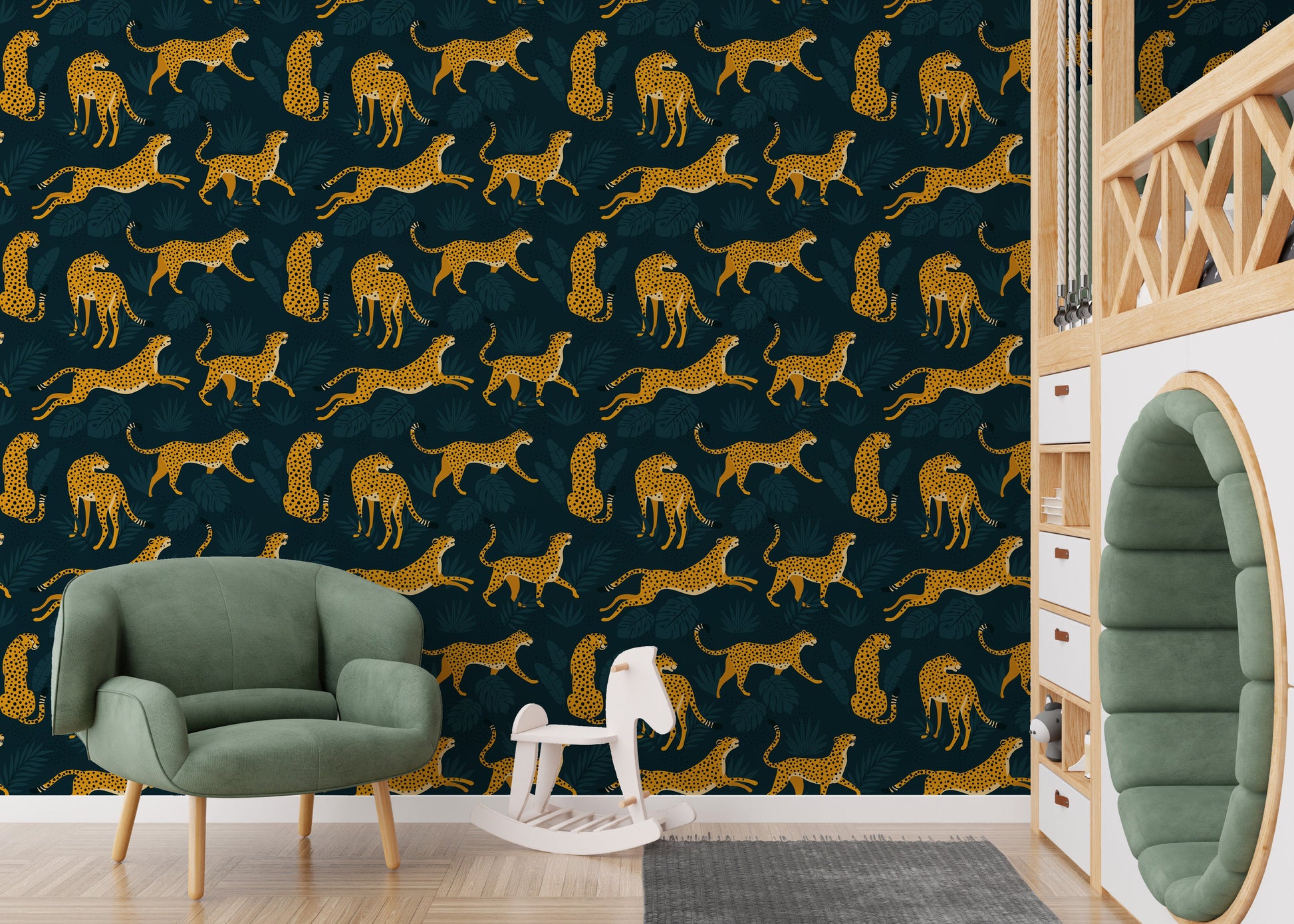 Eco-friendly leopard wallpaper innovation