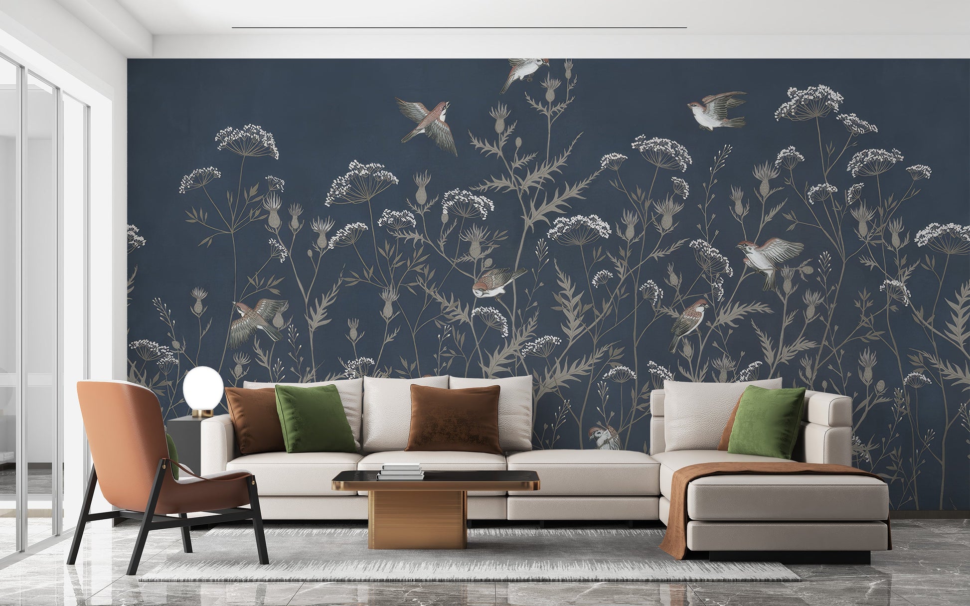 Evening Elegance Aviary Mural - Giffywalls