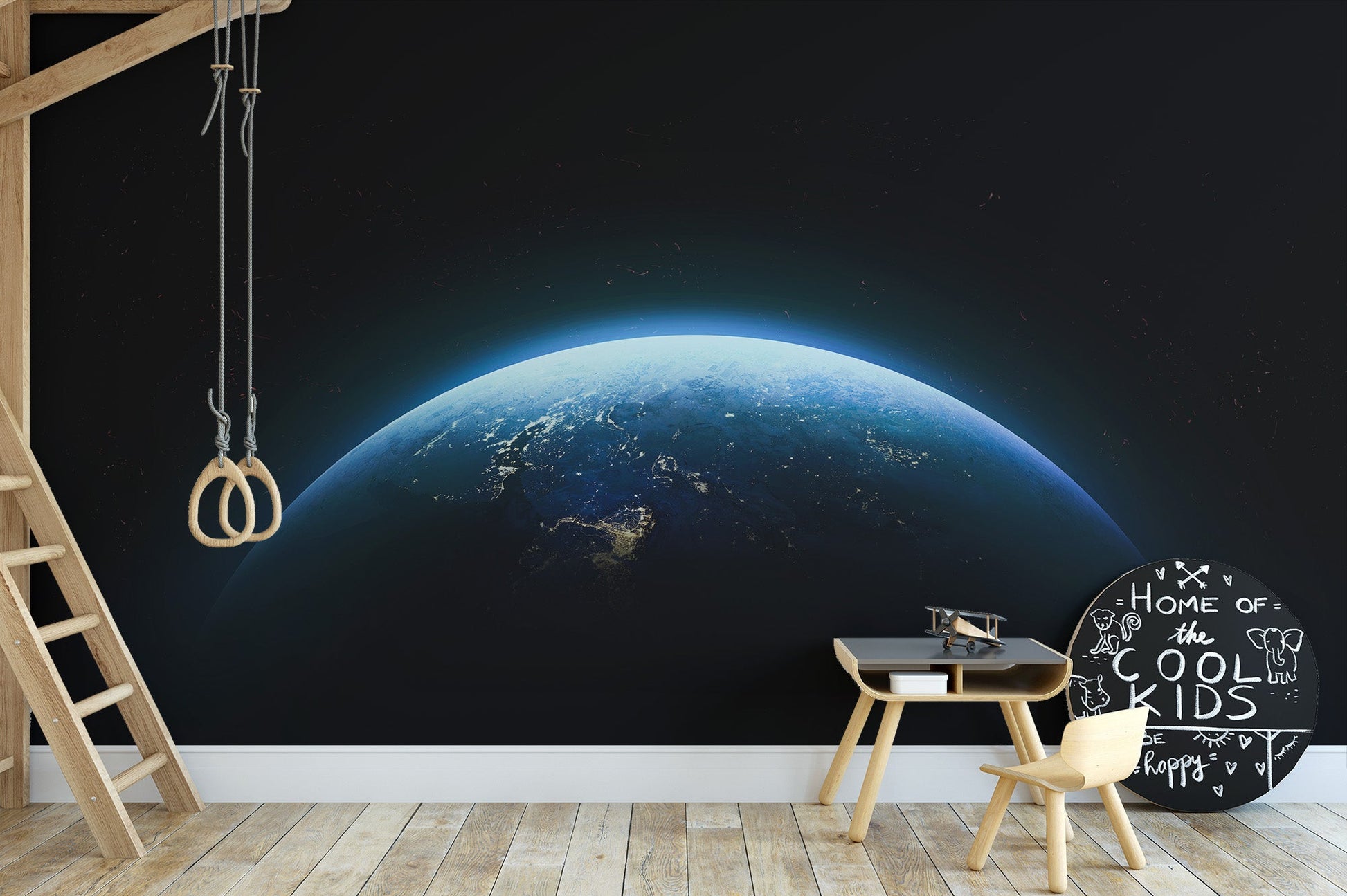 Earth From Space Wall Mural - Giffywalls