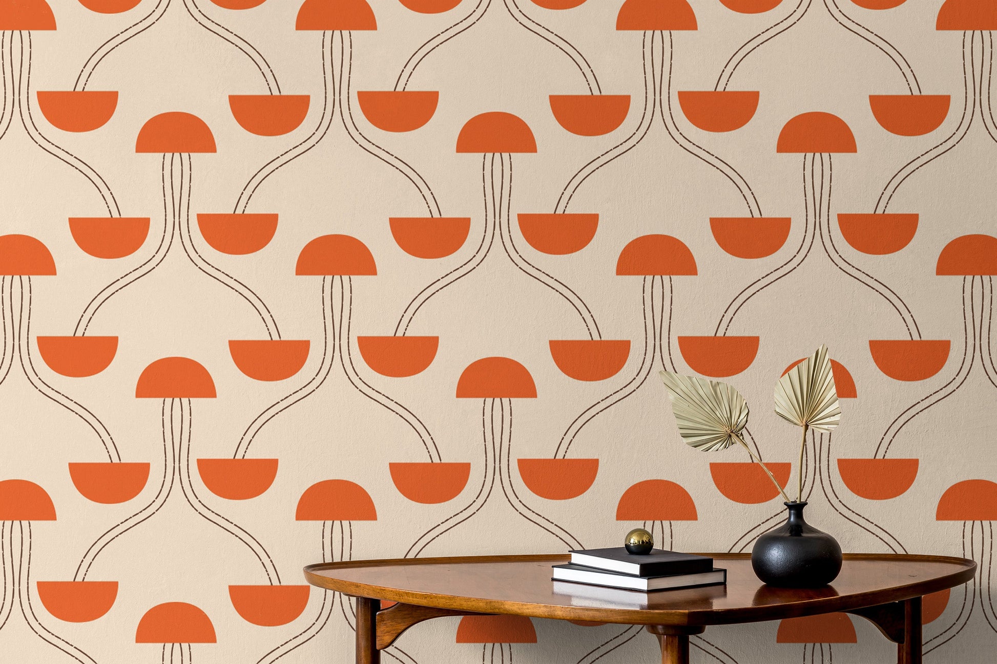 Soft Mindfulness Zen Orange Wallpaper with warm hues
