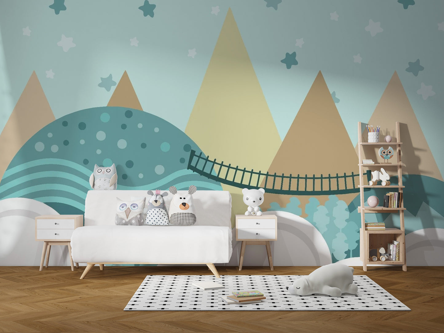 Kids Animated Pastel Motifs Wallpaper - Giffywalls