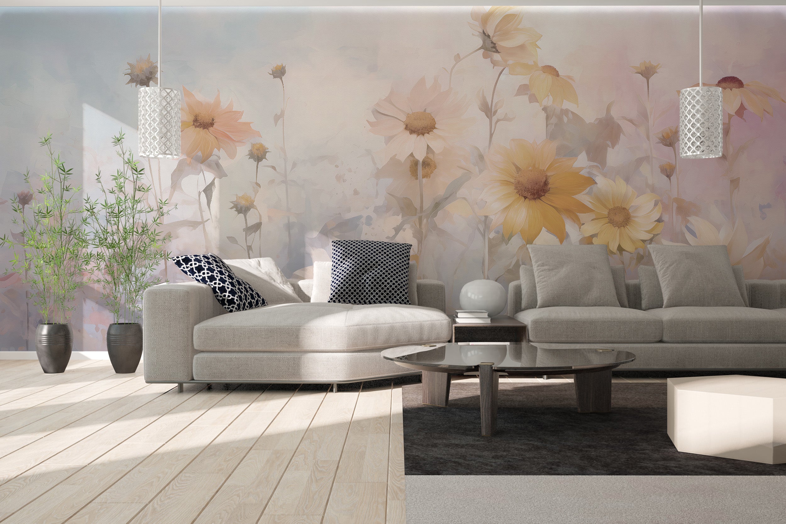 Colorful Marigold Flower Wallpaper Murals - Giffywalls