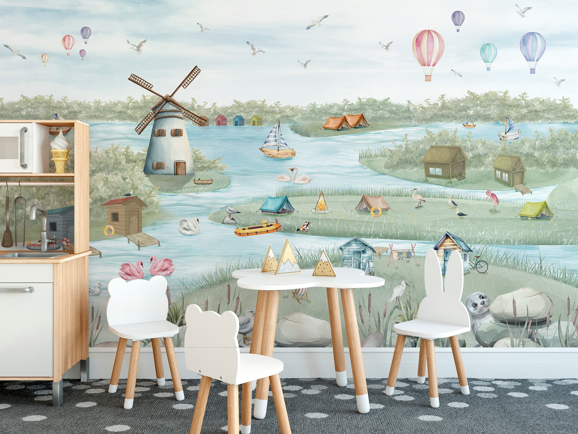 Breezy Shores Wall Mural - Giffywalls