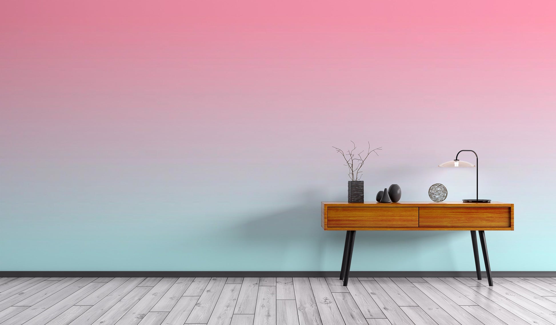 rosy pink ombre wallpaper