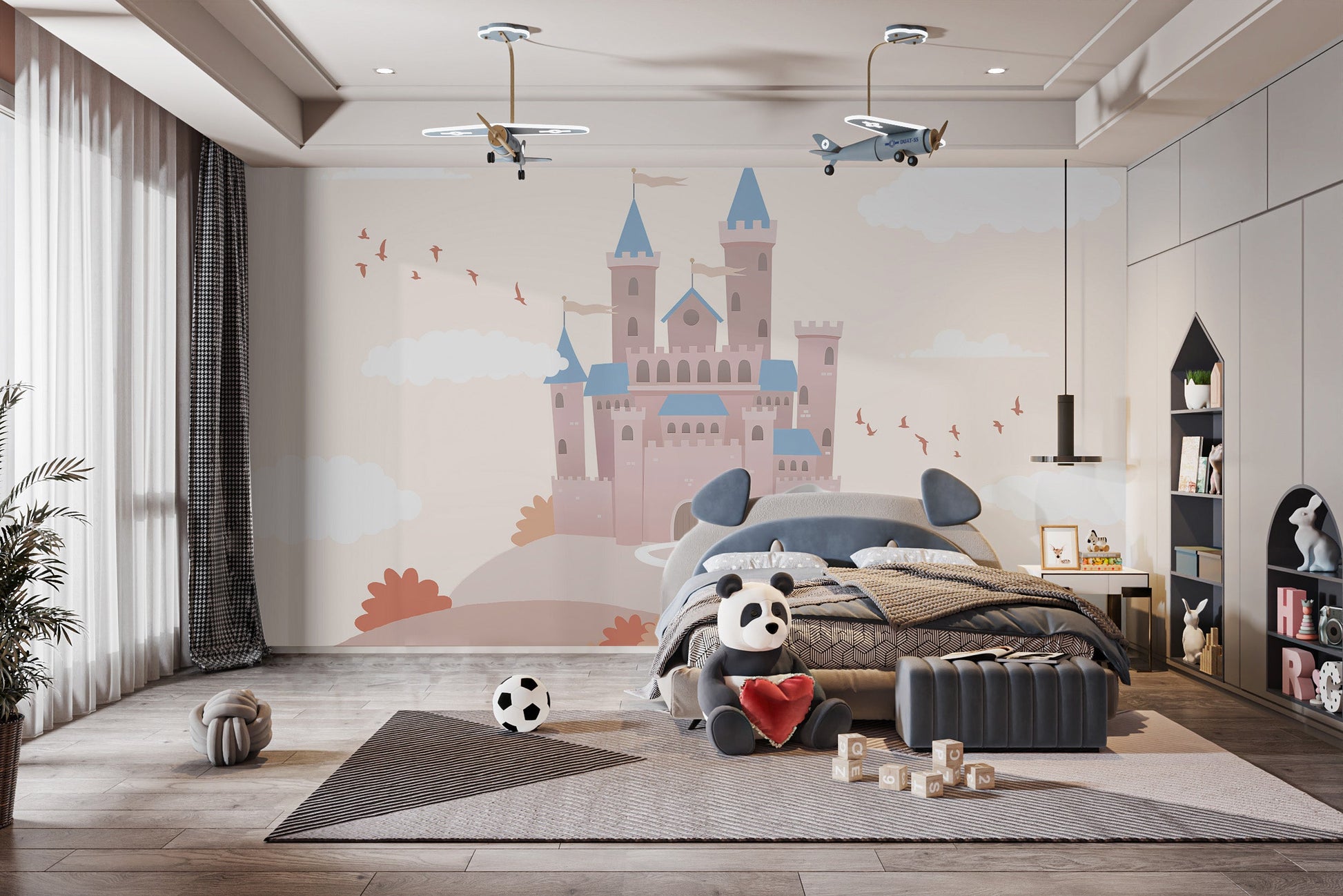 Fairytale Castle Wallpaper transforms nurseries into dreamlands