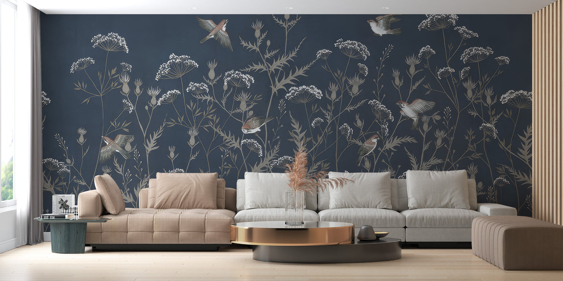 Evening Elegance Aviary Mural - Giffywalls