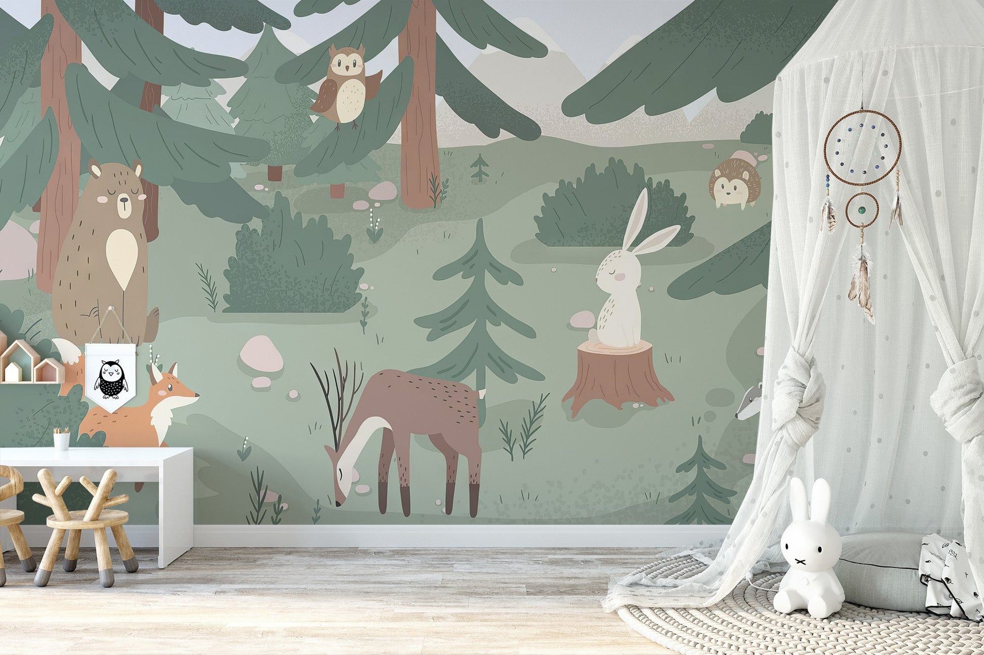 Forest Fables Wall Mural - Giffywalls