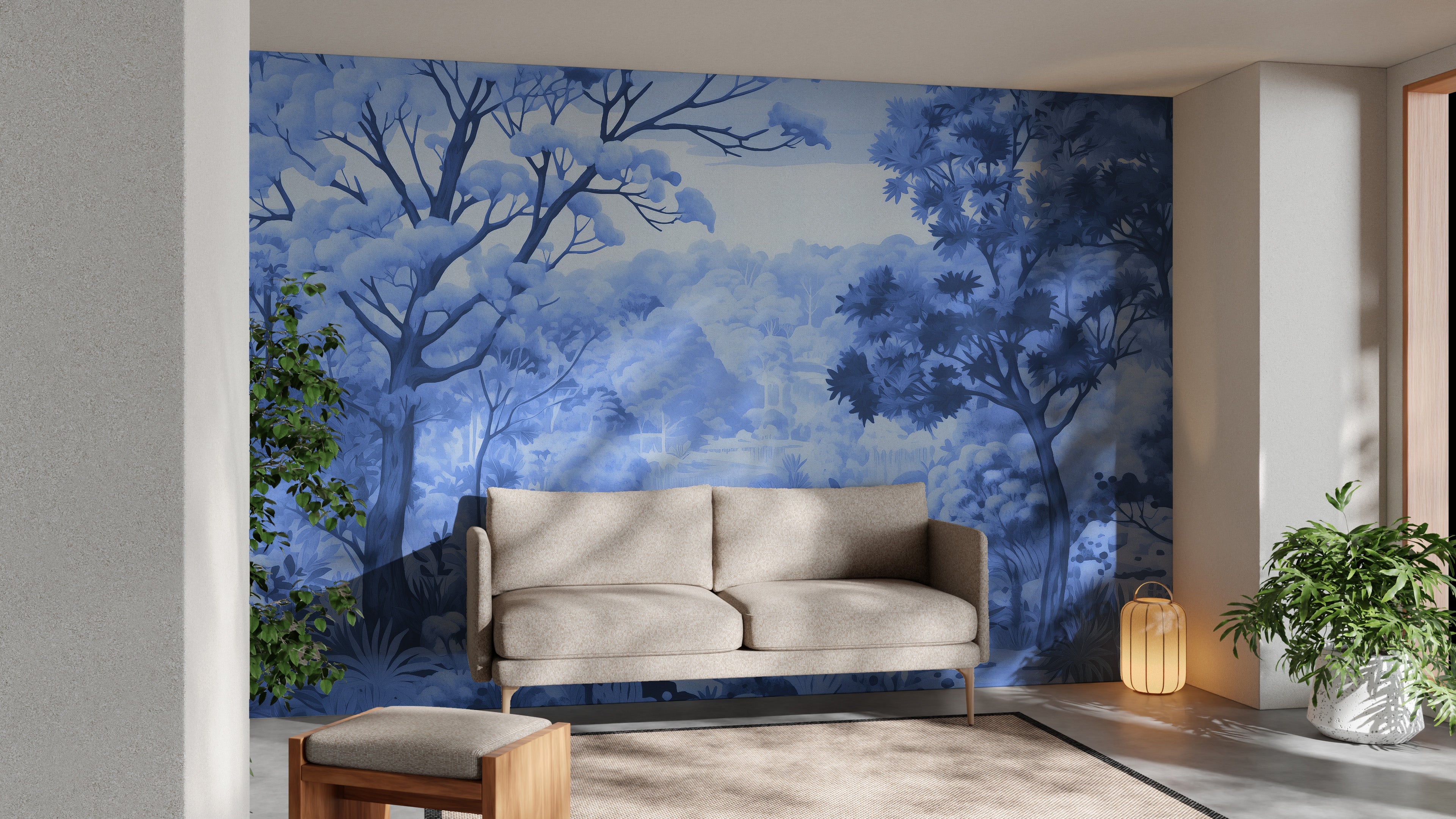 Watercolor Autumn Forest Wallpaper Murals - Giffywalls