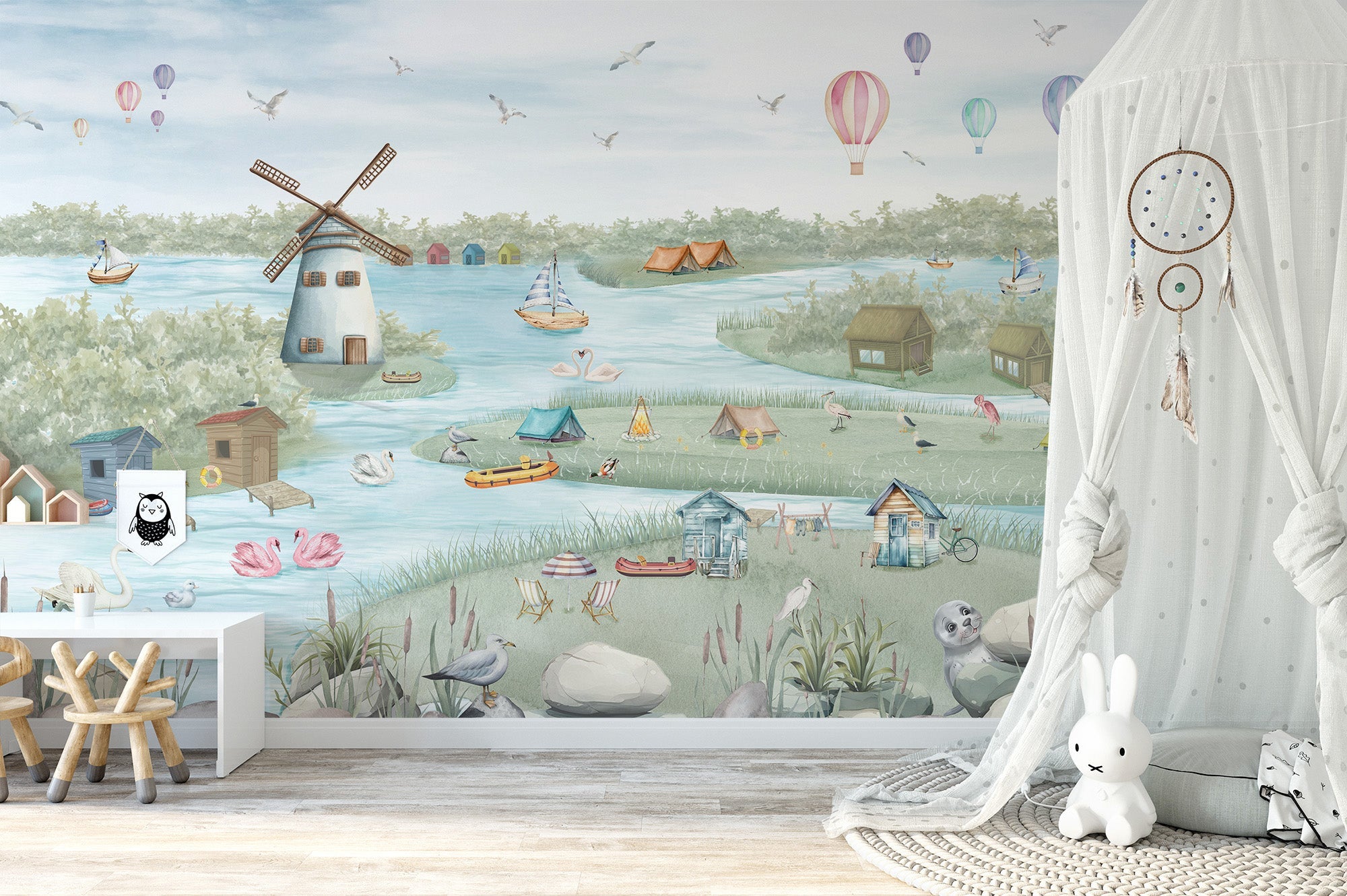 Breezy Shores Wall Mural - Giffywalls