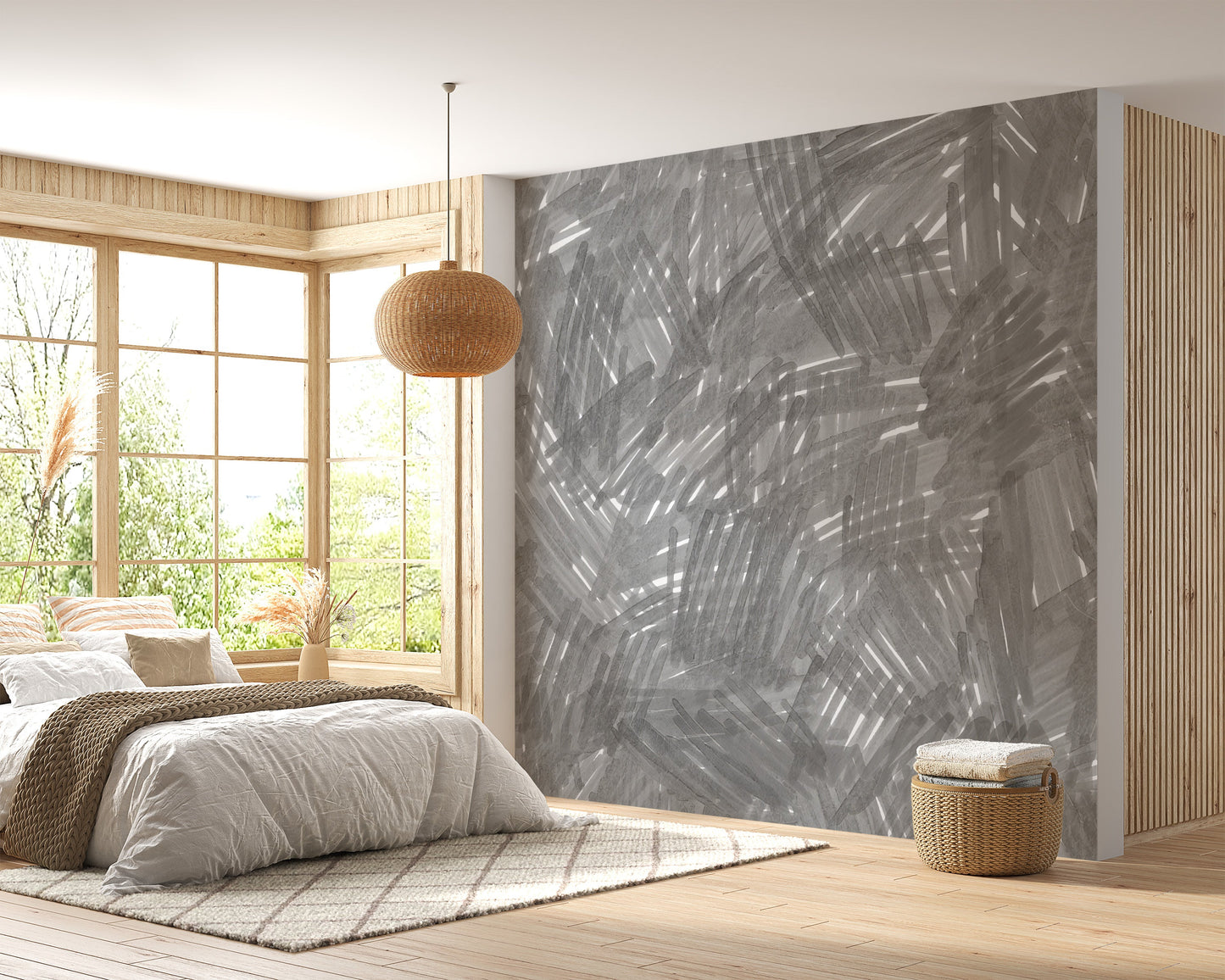 Slate Whispers Artistic Mural - Giffywalls