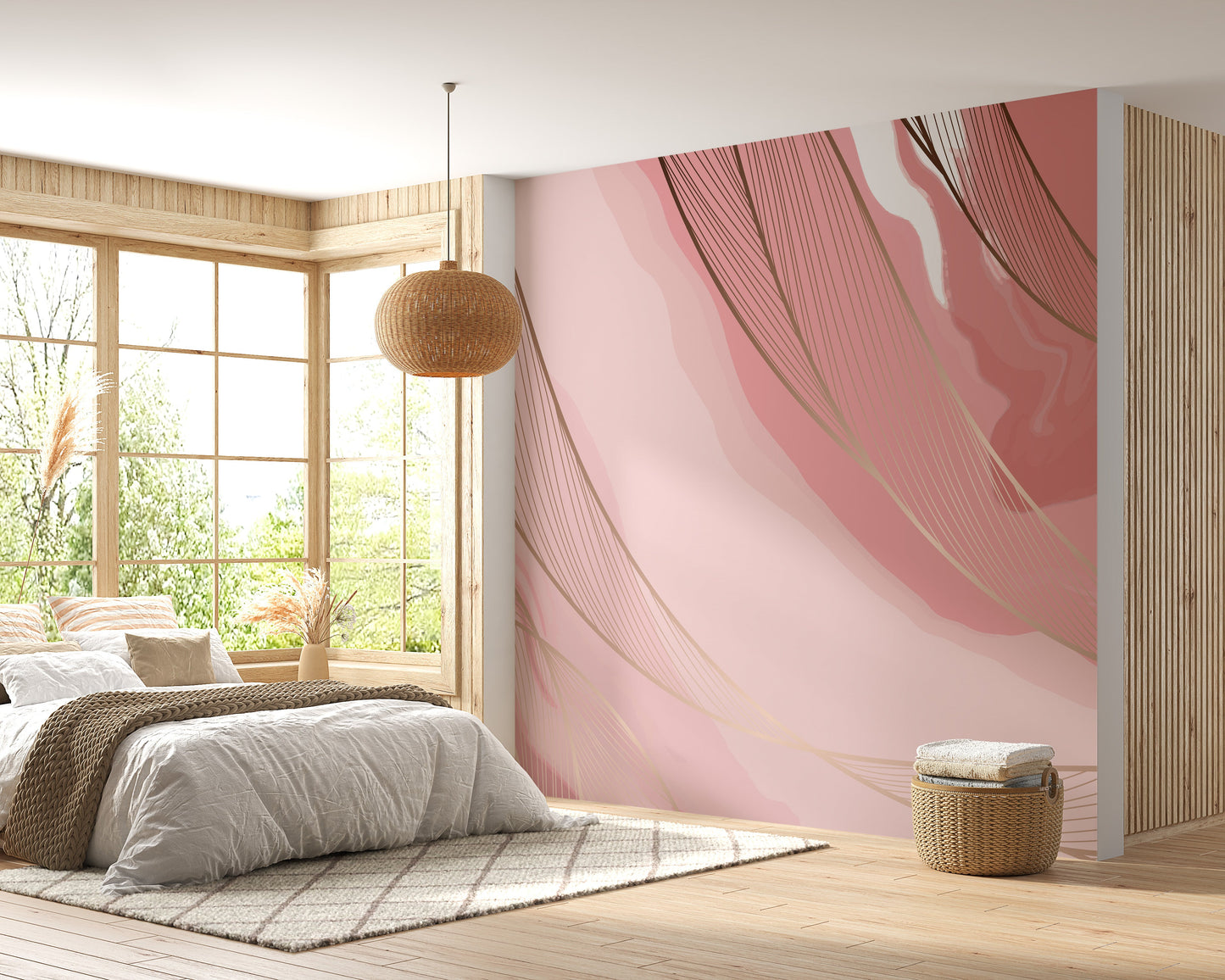 Luxurious Pink Gold Marble Wallpaper Murals - Giffywalls