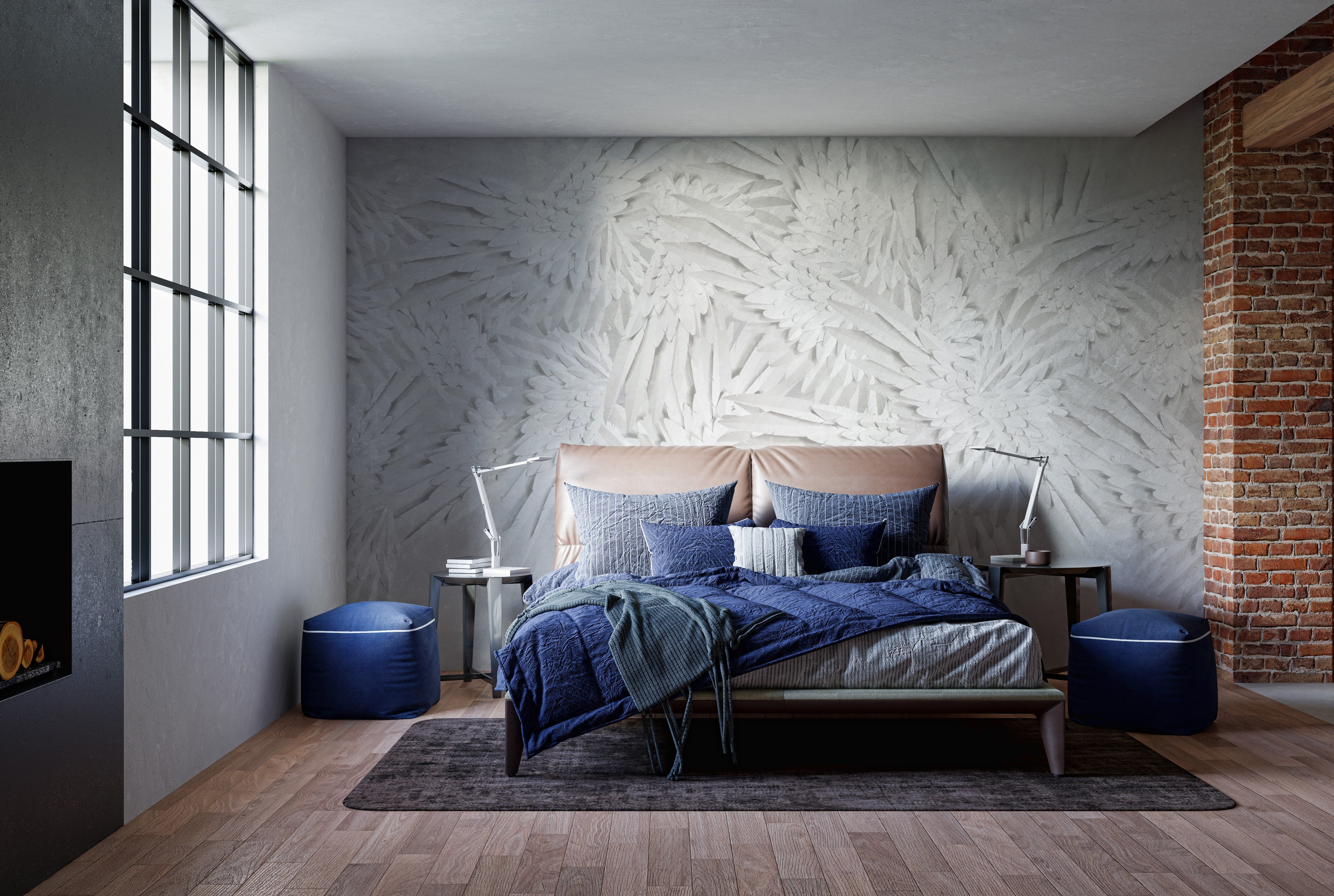 Sophisticated feather wallpaper for an angelic aesthetic.
