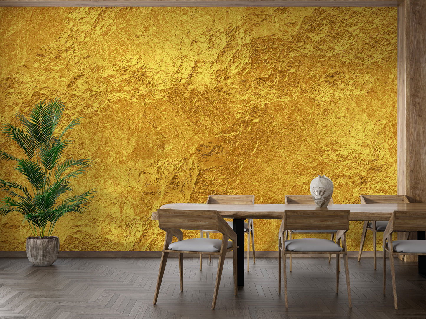 Luxurious Golden Texture Wall Mural - Giffywalls