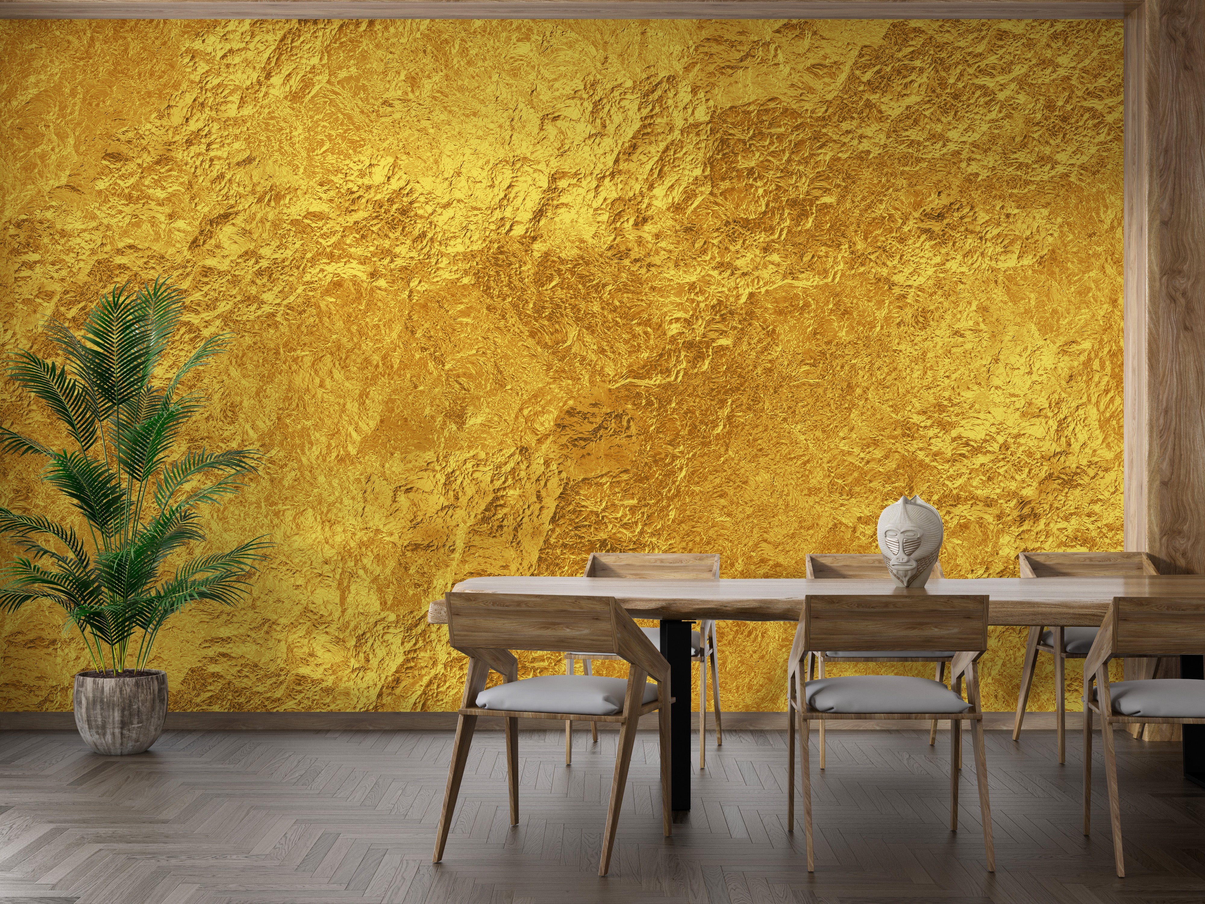 Luxurious Golden Texture Wall Mural - Giffywalls