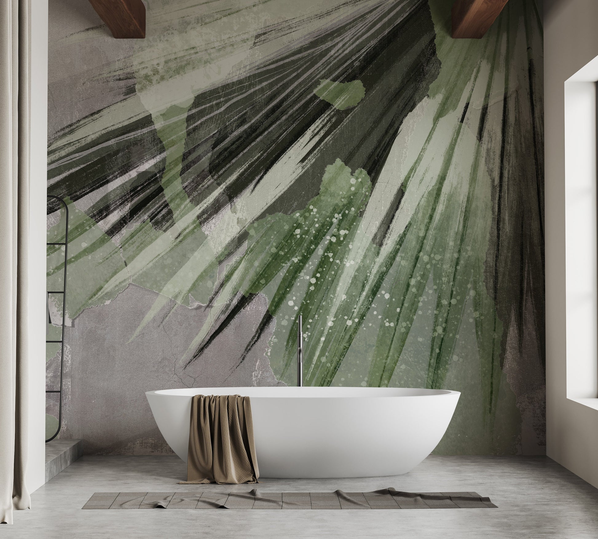 Exotic Tropical Leaf Wall Mural - Giffywalls