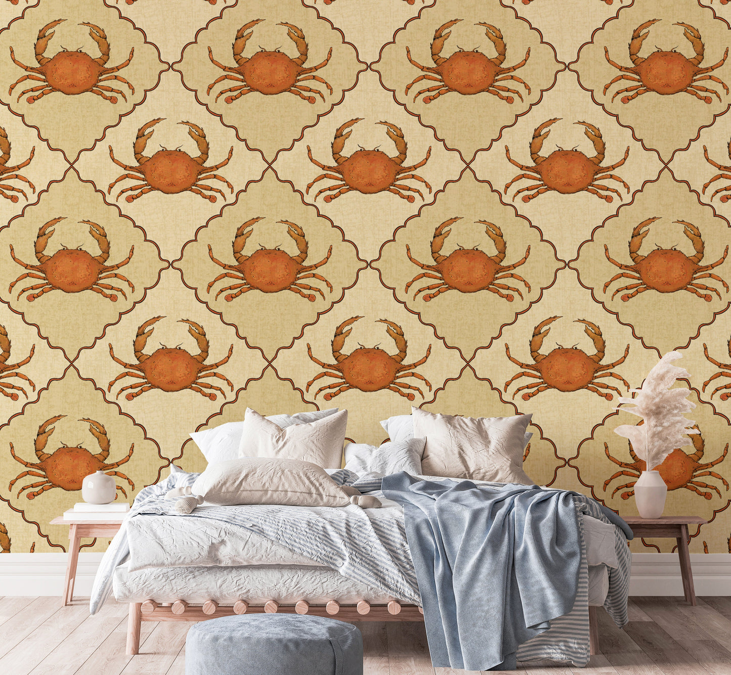 Sophisticated crustacean core wallpaper for contemporary walls.
