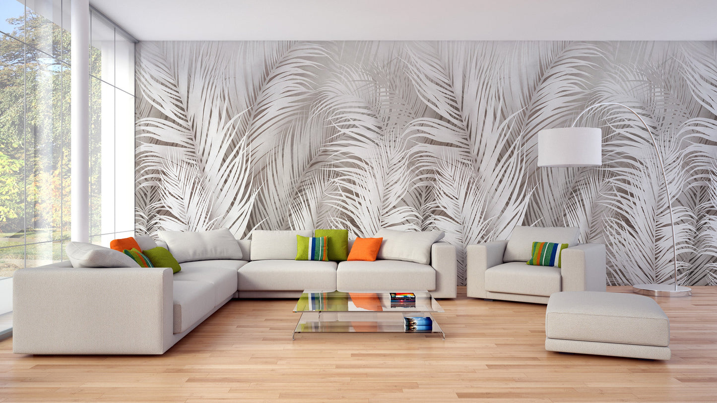 Seraphic Feather Array Wall Mural - Giffywalls