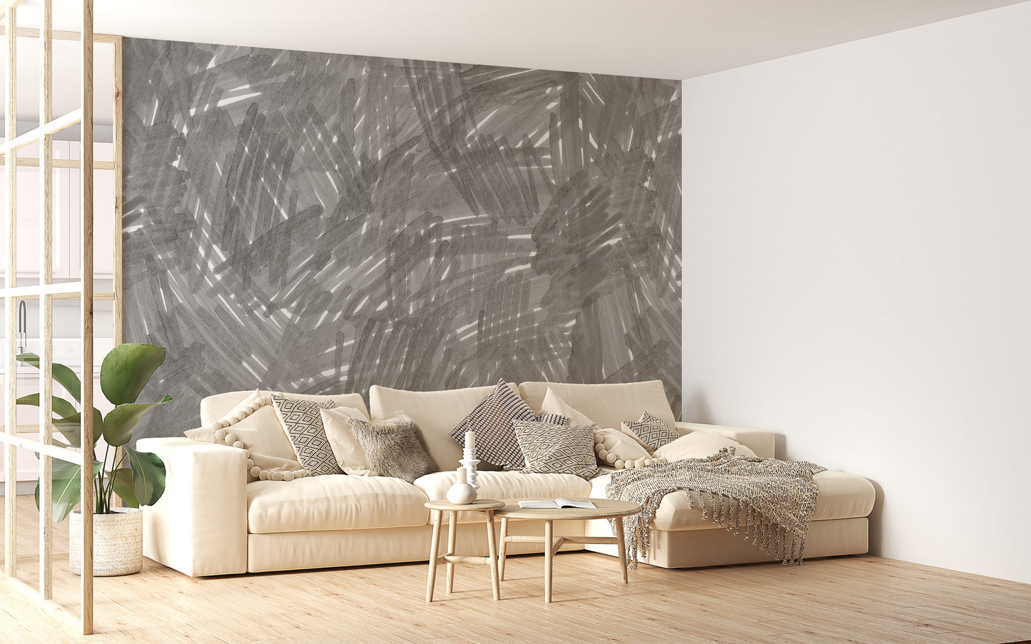 Slate Whispers Artistic Mural - Giffywalls