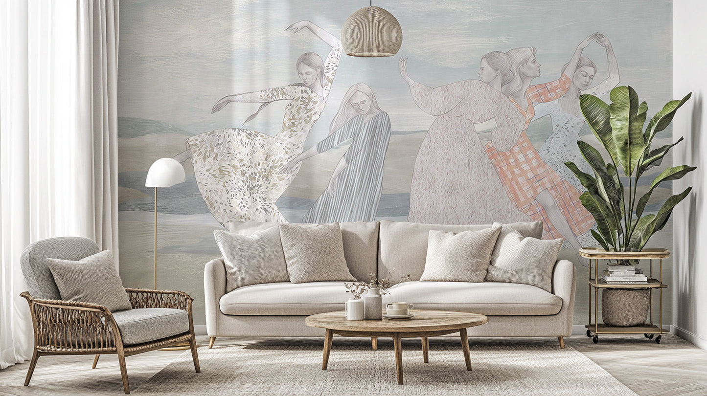 Balletic Bliss Wall Mural - Giffywalls