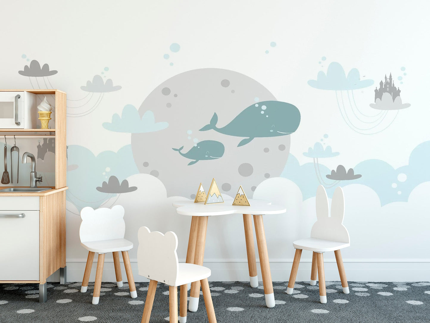 Cute Baby Room Wallpaper Mural - Giffywalls