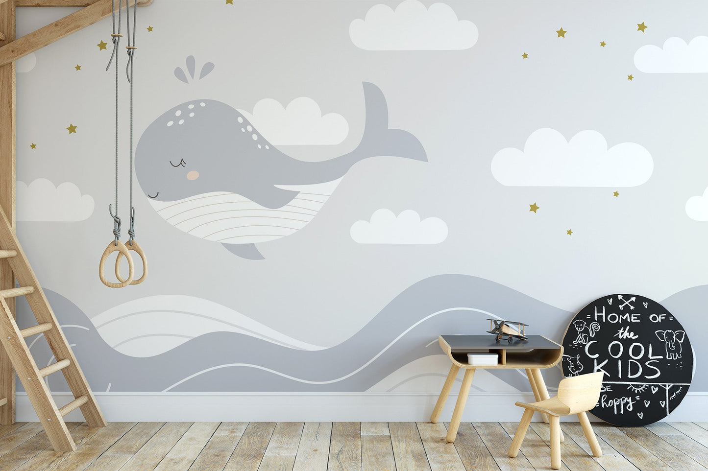 Whale Dreams Wall Mural - Giffywalls