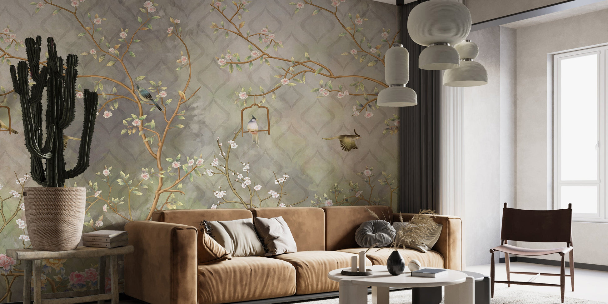 Vintage Blooming Garden Wallpaper Mural - Giffywalls