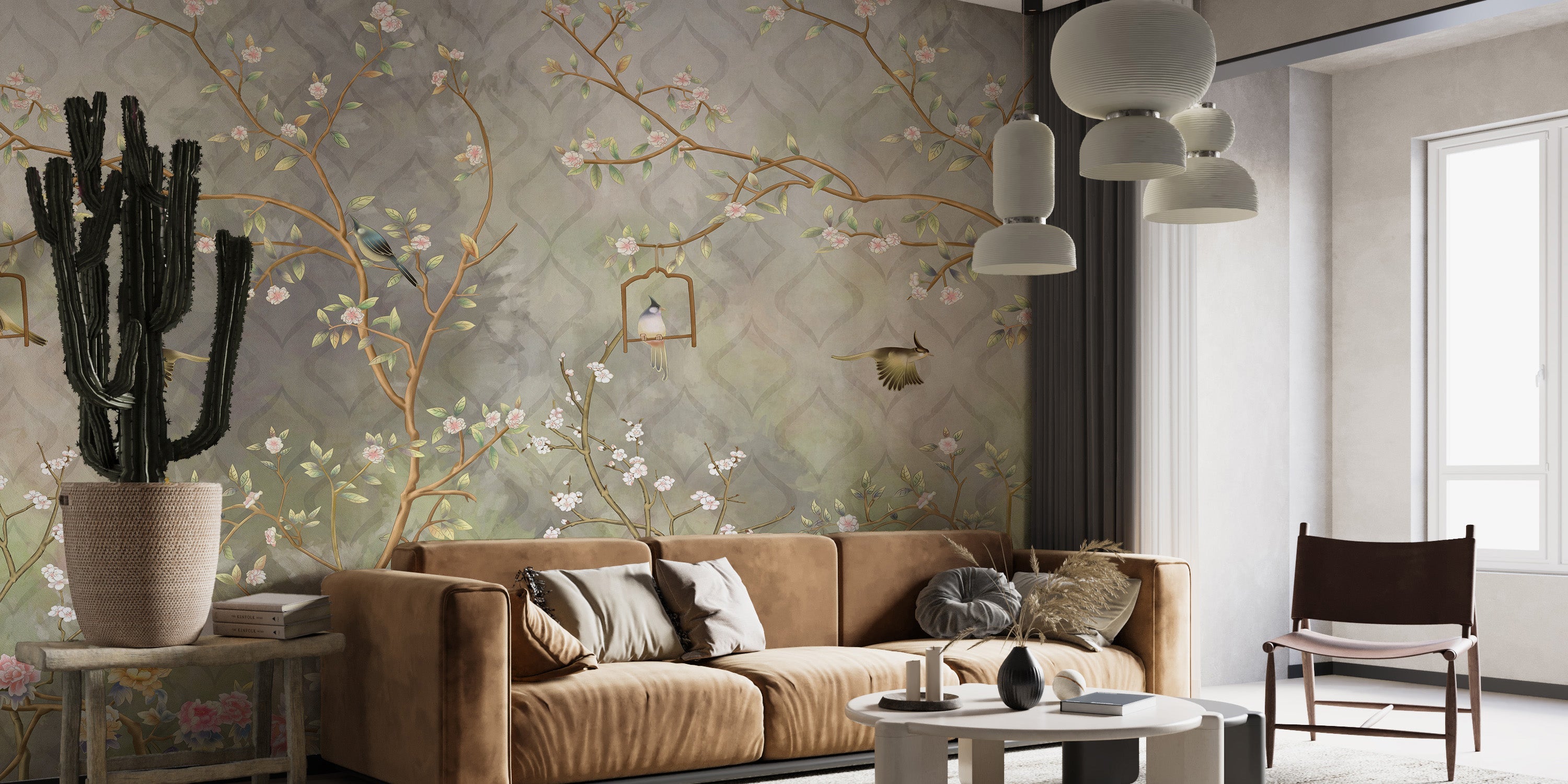 Vintage Blooming Garden Wallpaper Mural - Giffywalls