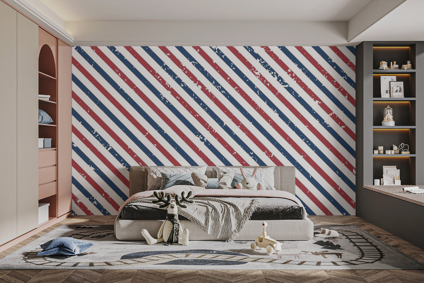 Abstract Lines Wallpaper Mural - Giffywalls