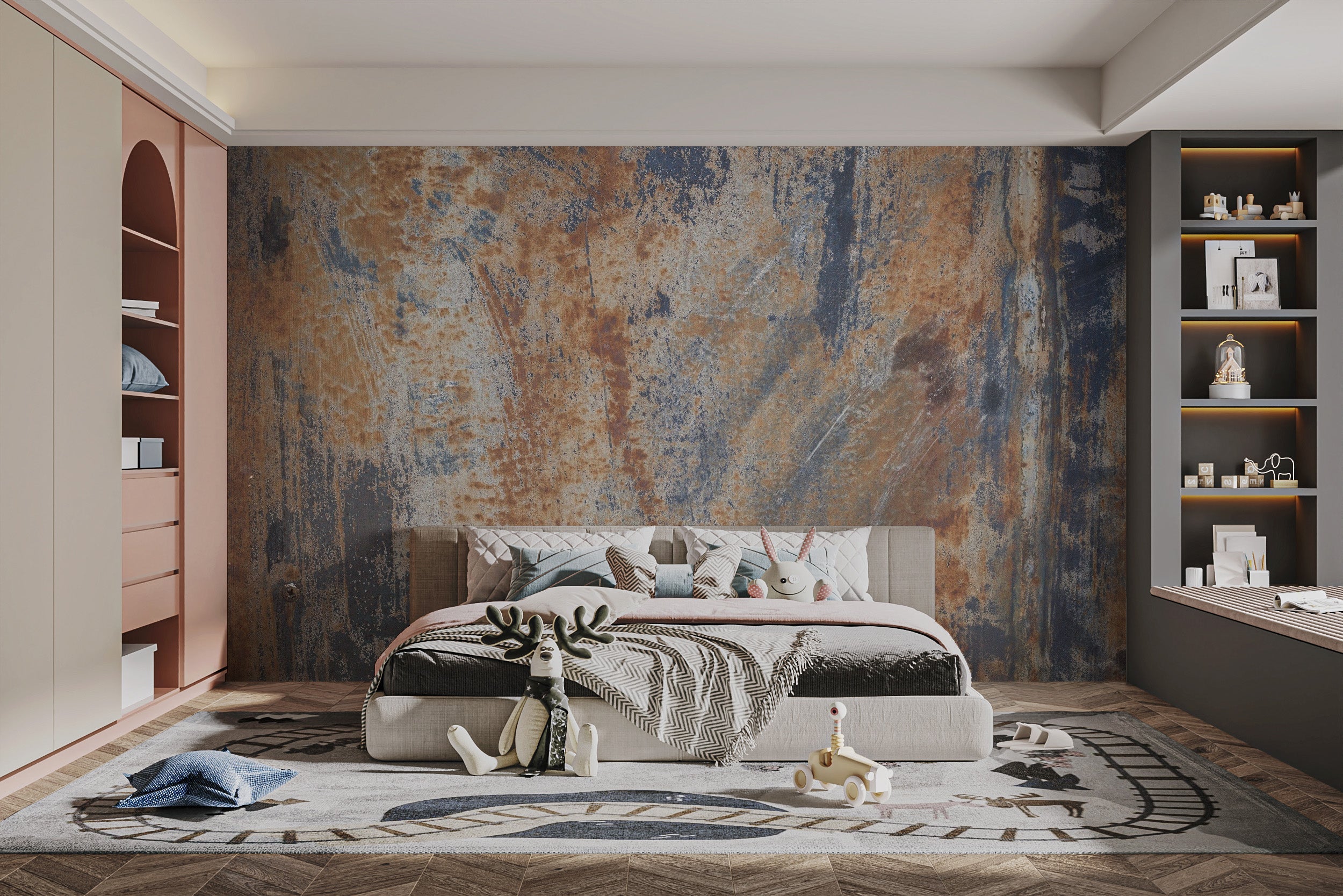 Sleek Metallic Peel and Stick Wall Mural