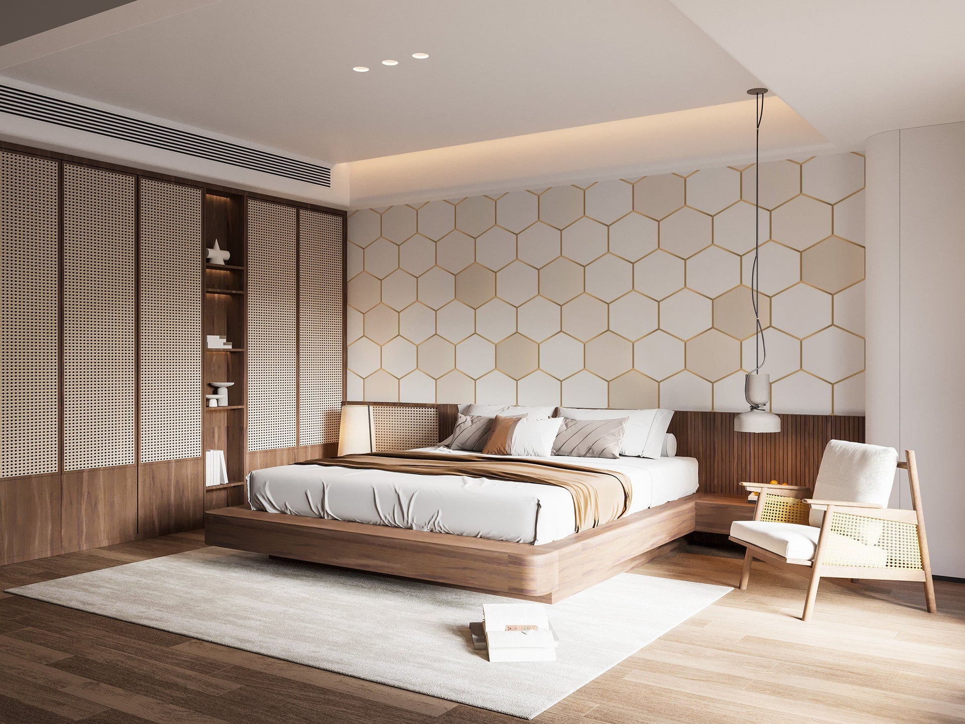 Honeycomb Hexagon wallpaper Murals - Giffywalls