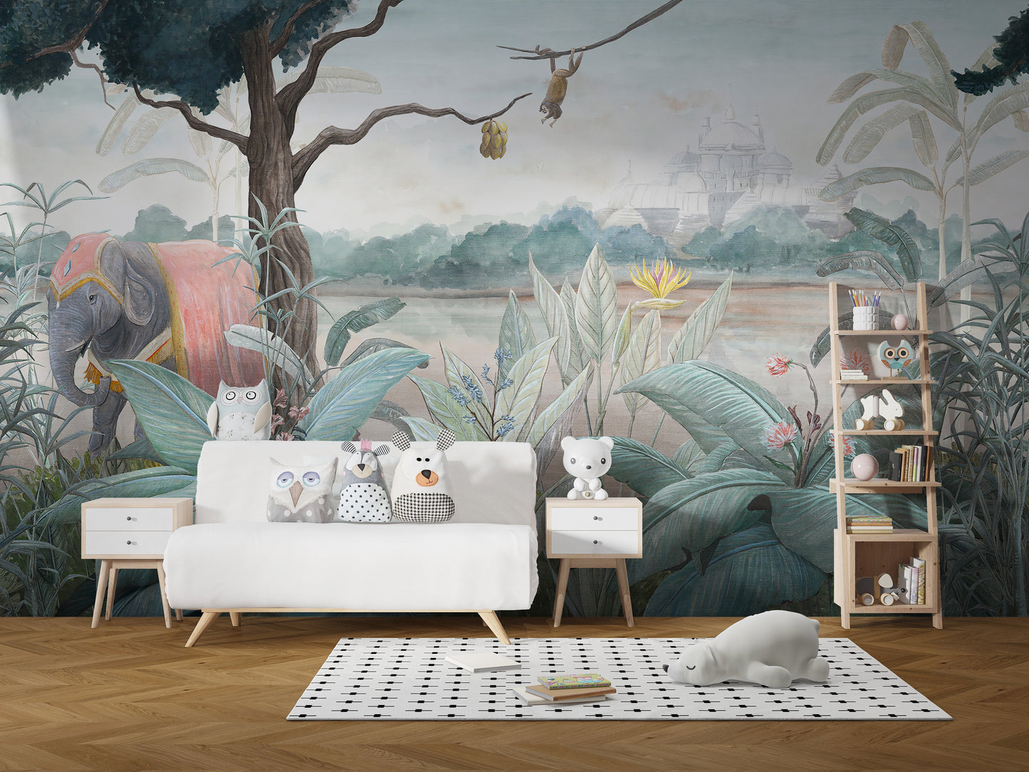 Royal Elephant Wallpaper Mural for Wall - Giffywalls