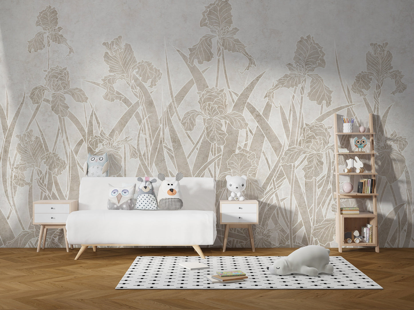 Blooming Flowers and Shrubs Wallpaper Murals - Giffywalls