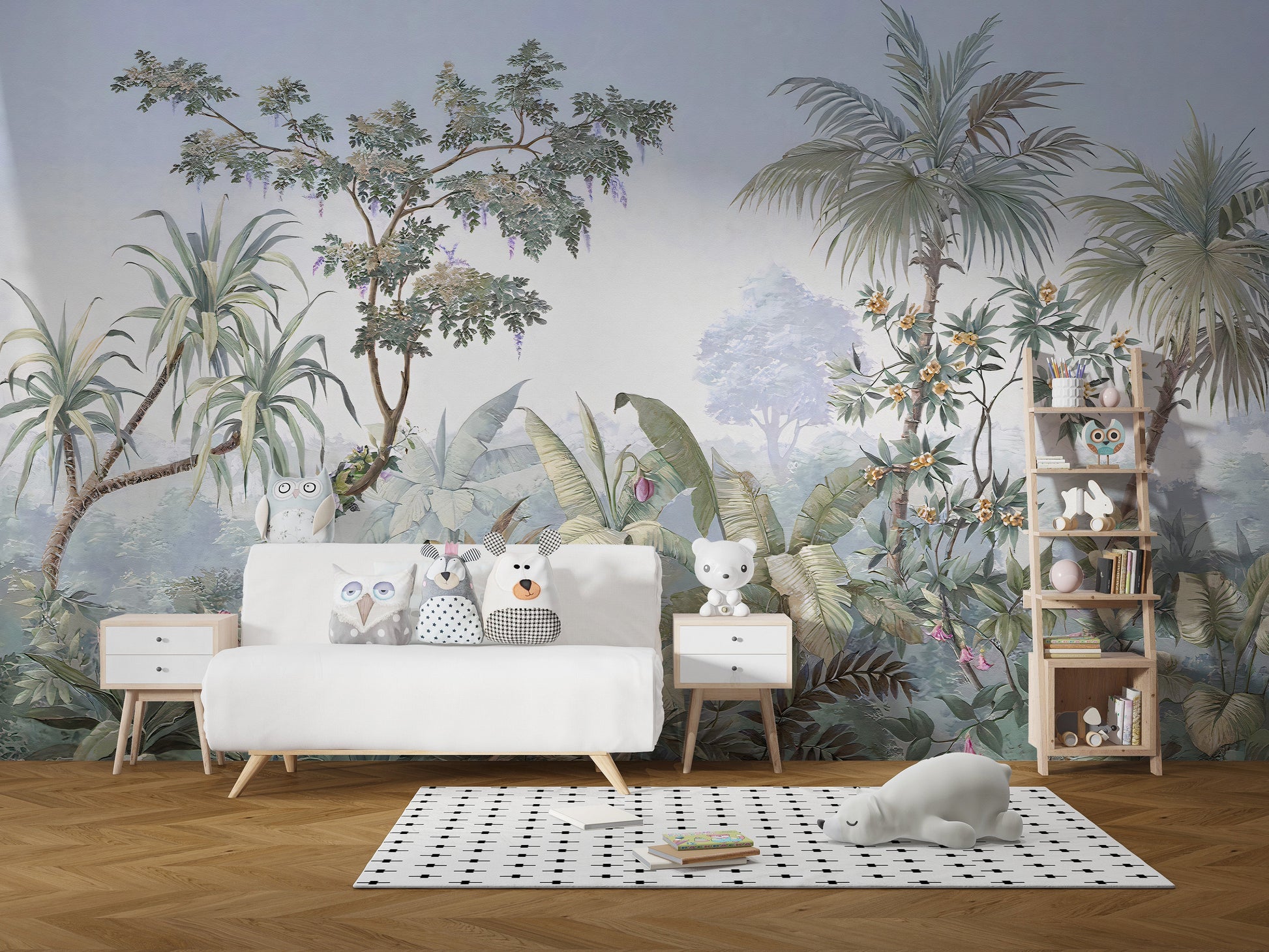 Dense Watercolor Jungle wallpaper - Giffywalls