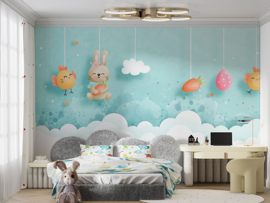 Easter Wallpaper Murals for Kids’ rooms and decor
