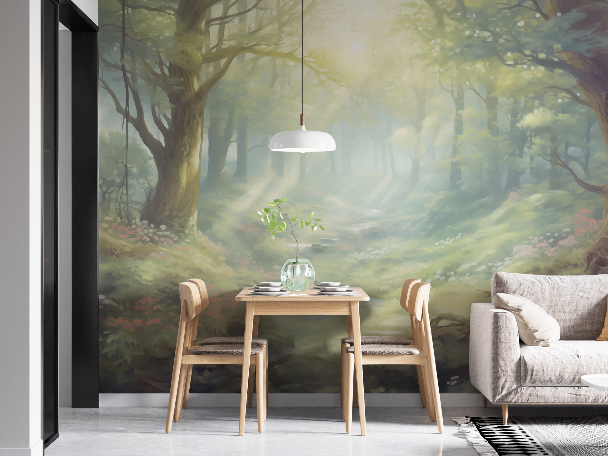 Sunset Forest Wallpaper Murals - Giffywalls