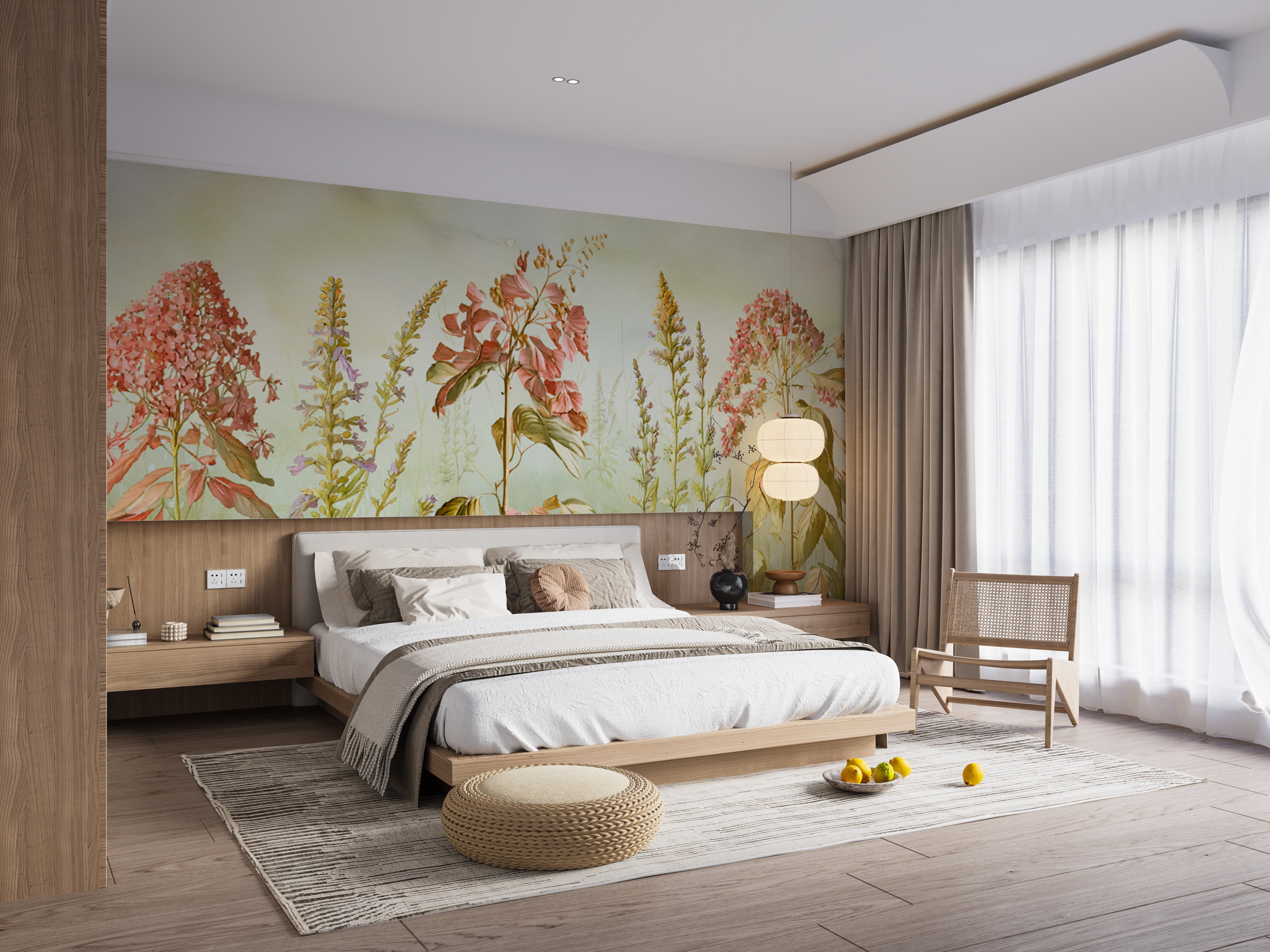 Wild Flowers Meadows Wallpaper Murals - Giffywalls