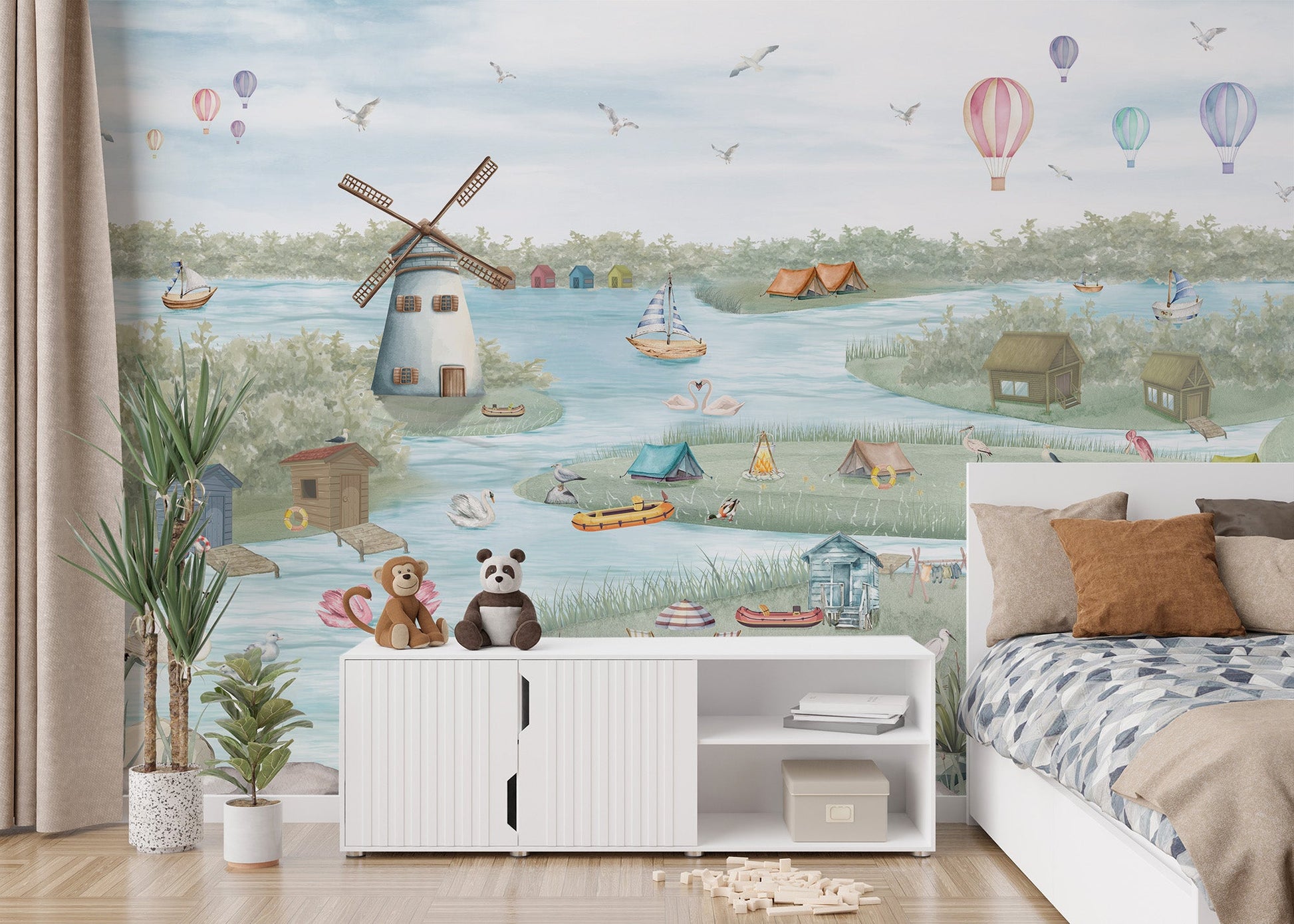 Breezy Shores Wall Mural - Giffywalls