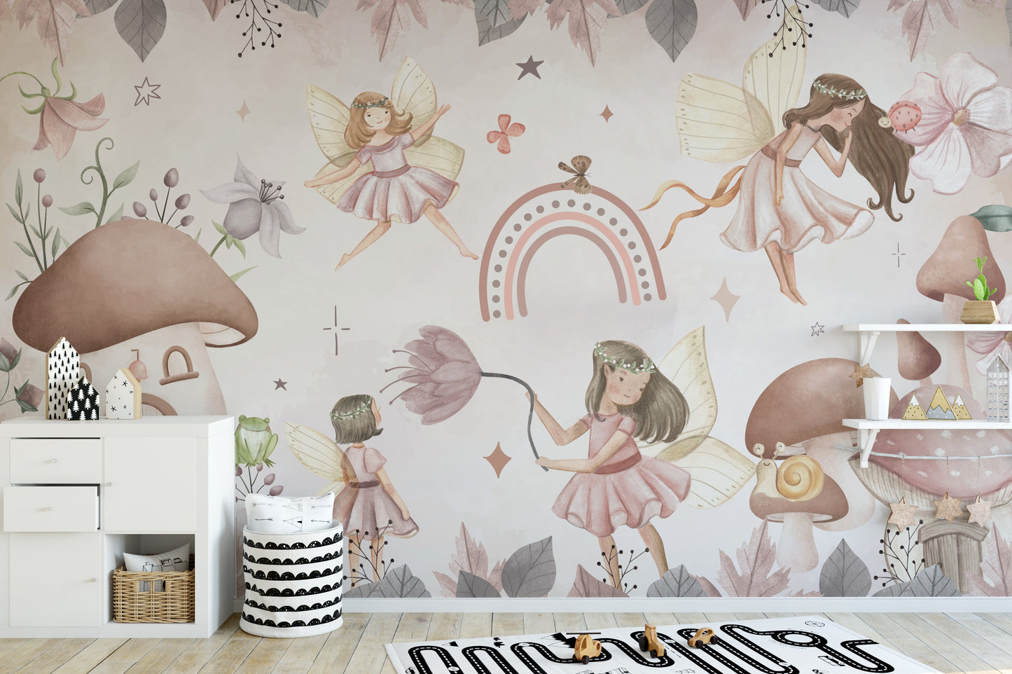 Enchanted Forest Fairies Wallpaper for dreamy spaces