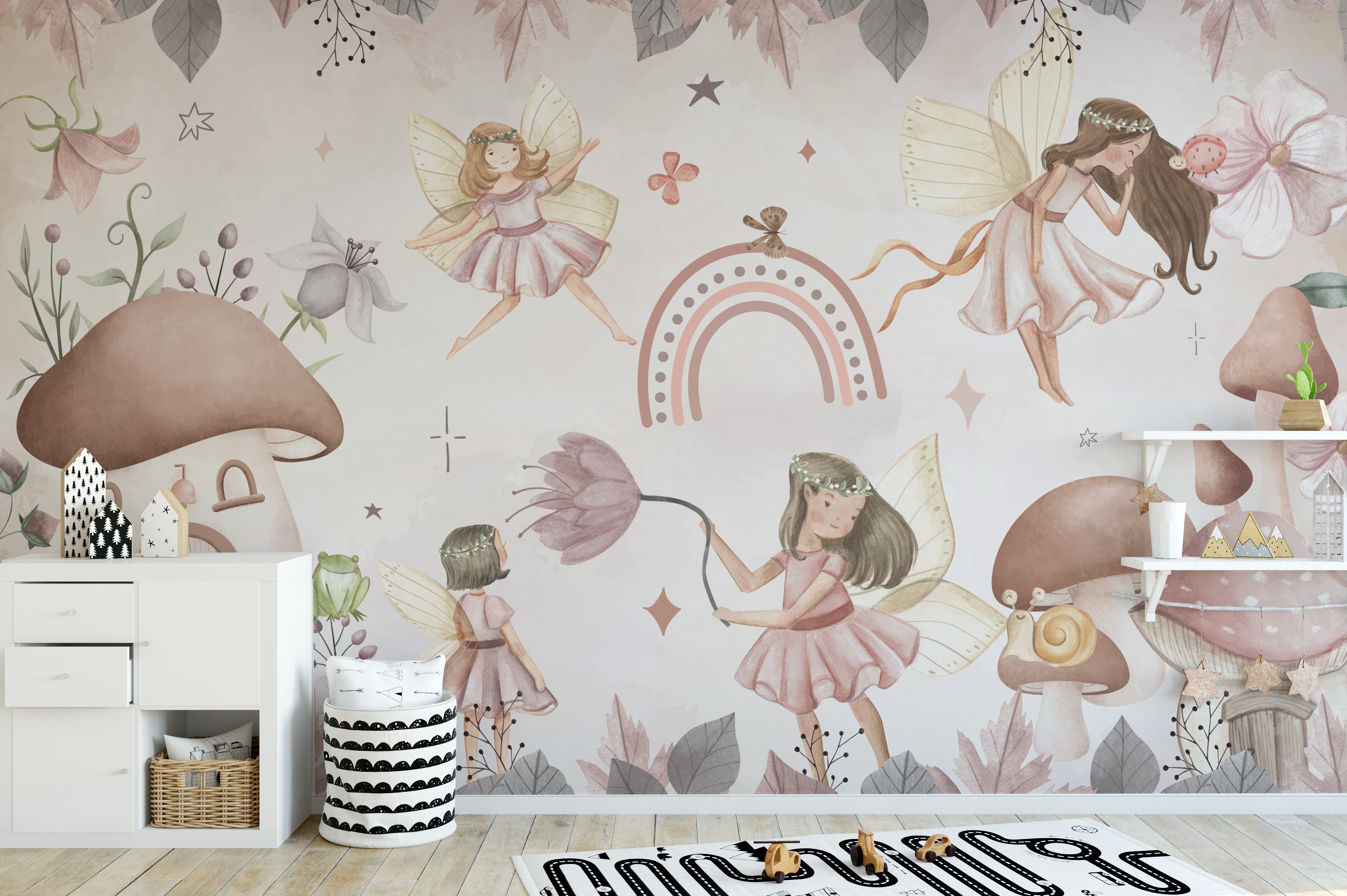 Enchanted Forest Fairies Wallpaper for dreamy spaces