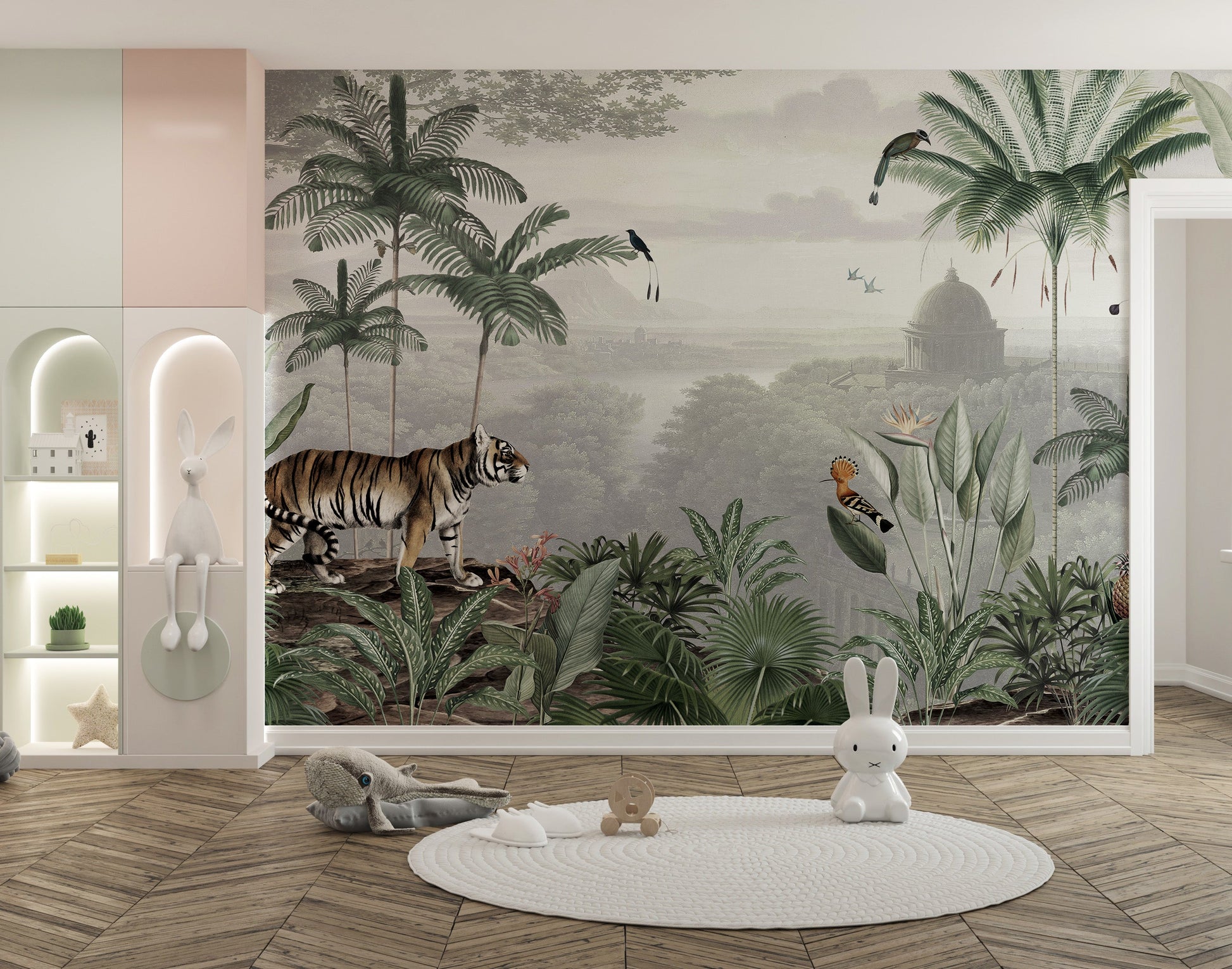 Tropical tiger wallpaper murals - Giffywalls