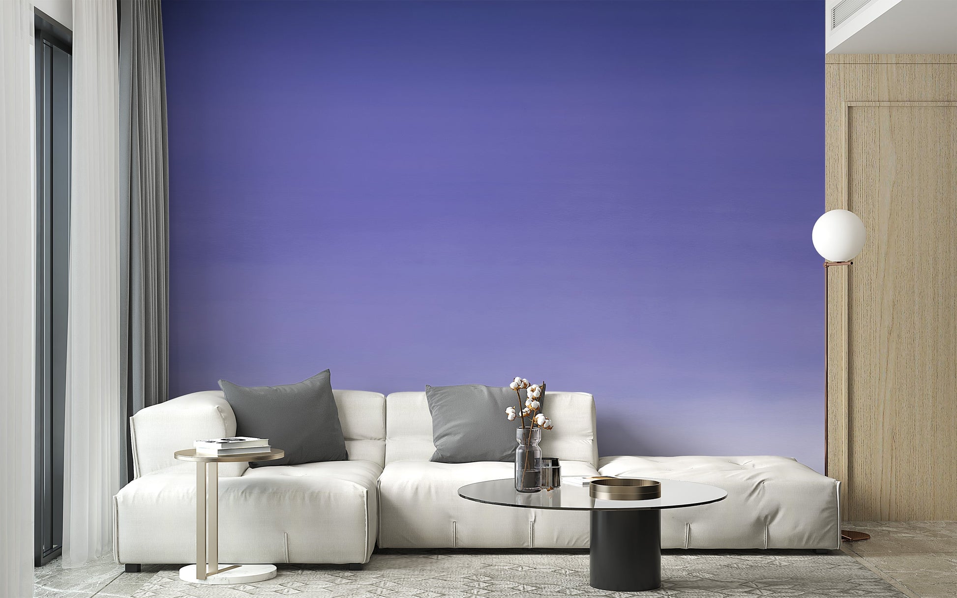 Purple Ombre Wall Mural - Giffywalls