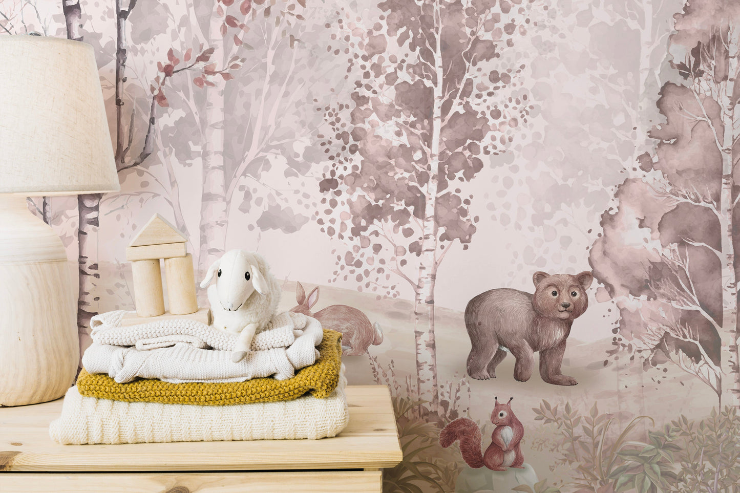 Frolic Forest Fables wallpaper for play areas