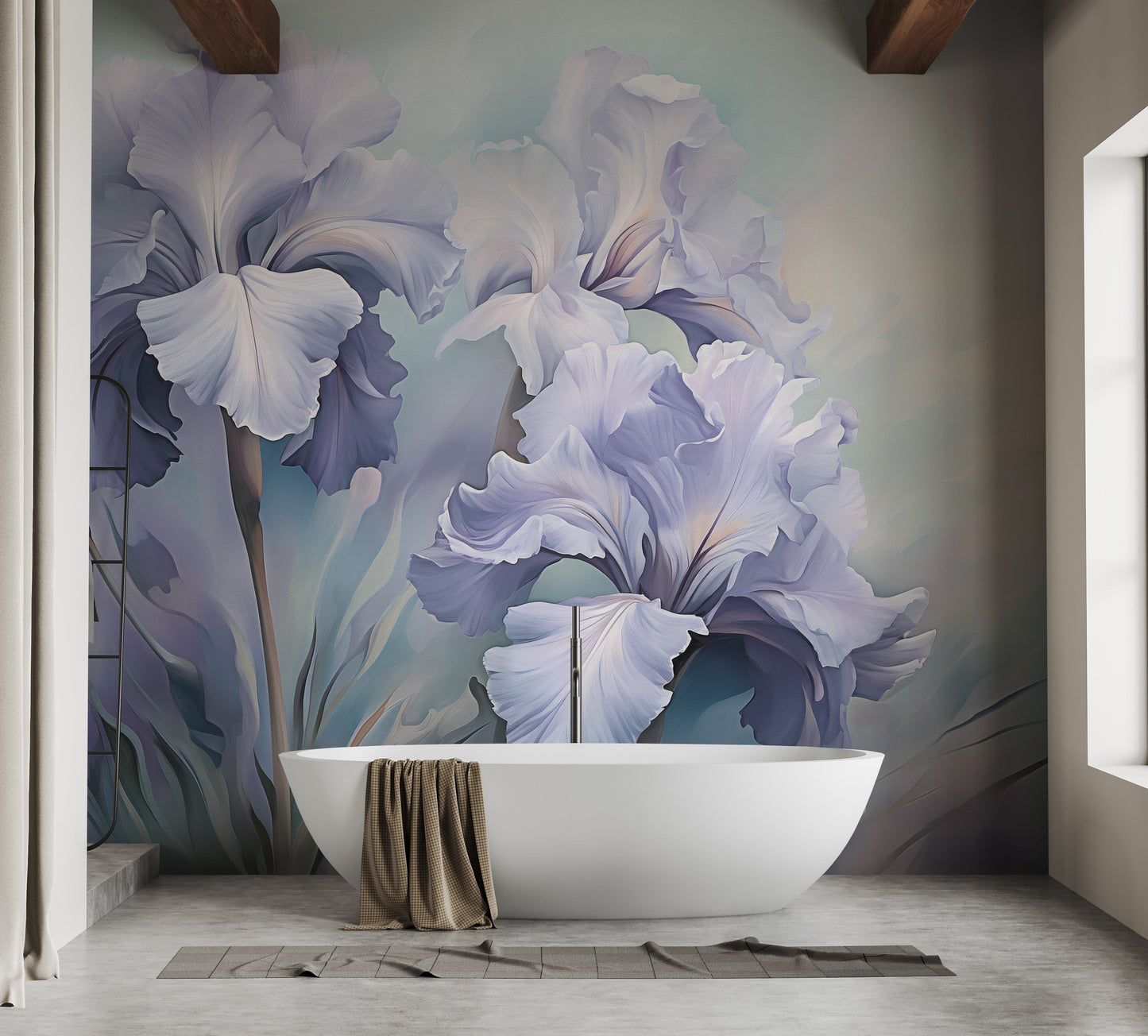 Wild Purple Iris Wallpaper Murals - Giffywalls