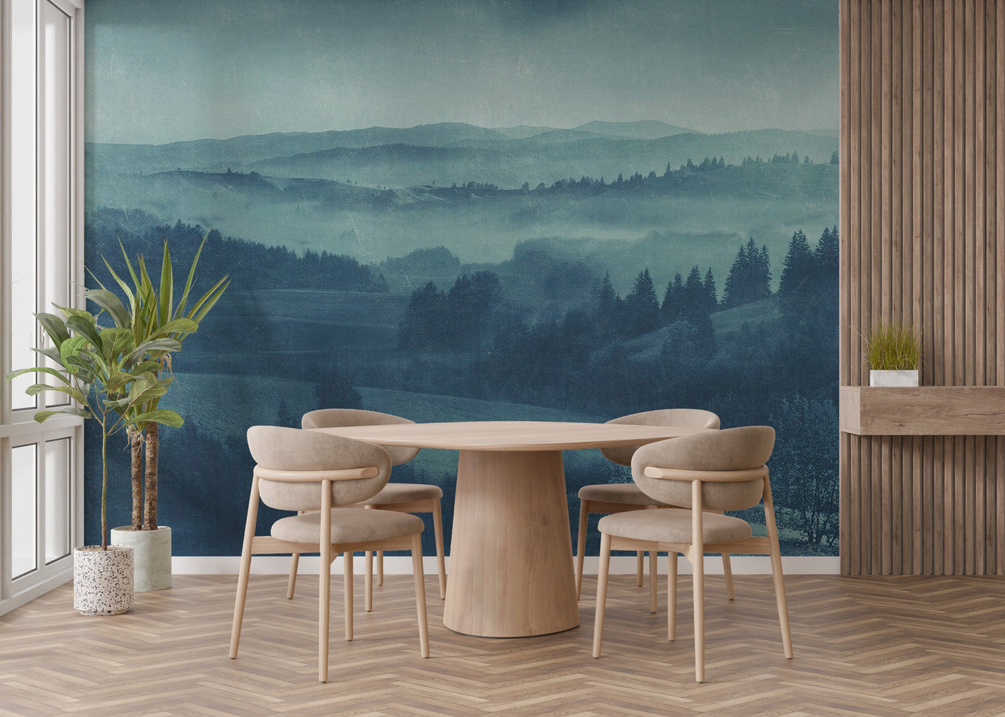 Twilight Landscape Wallpaper Mural - Giffywalls