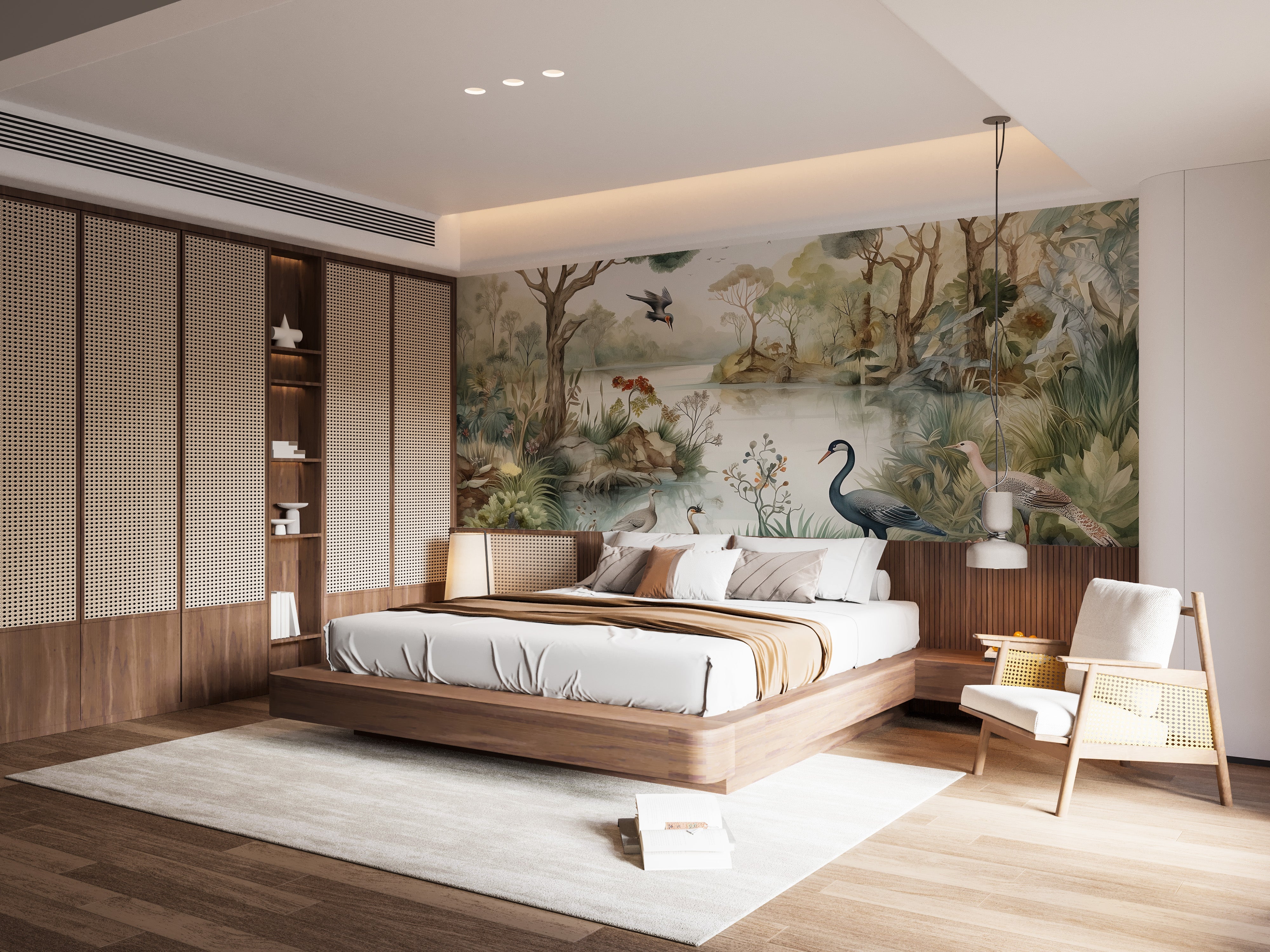 Oasis Lakeside Wallpaper Mural - Giffywalls